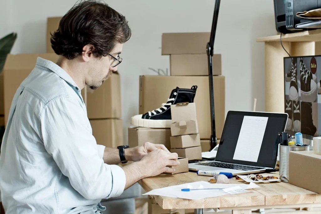 pexels-kampus-7289725 SAP Inventory Management being studied and applied by a man with mustage and eyeglasses