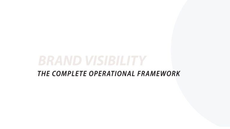 Yushkova Designs Building Sustainable Brand Visibility: The Complete Operational Framework for Fashion & Retail Brands