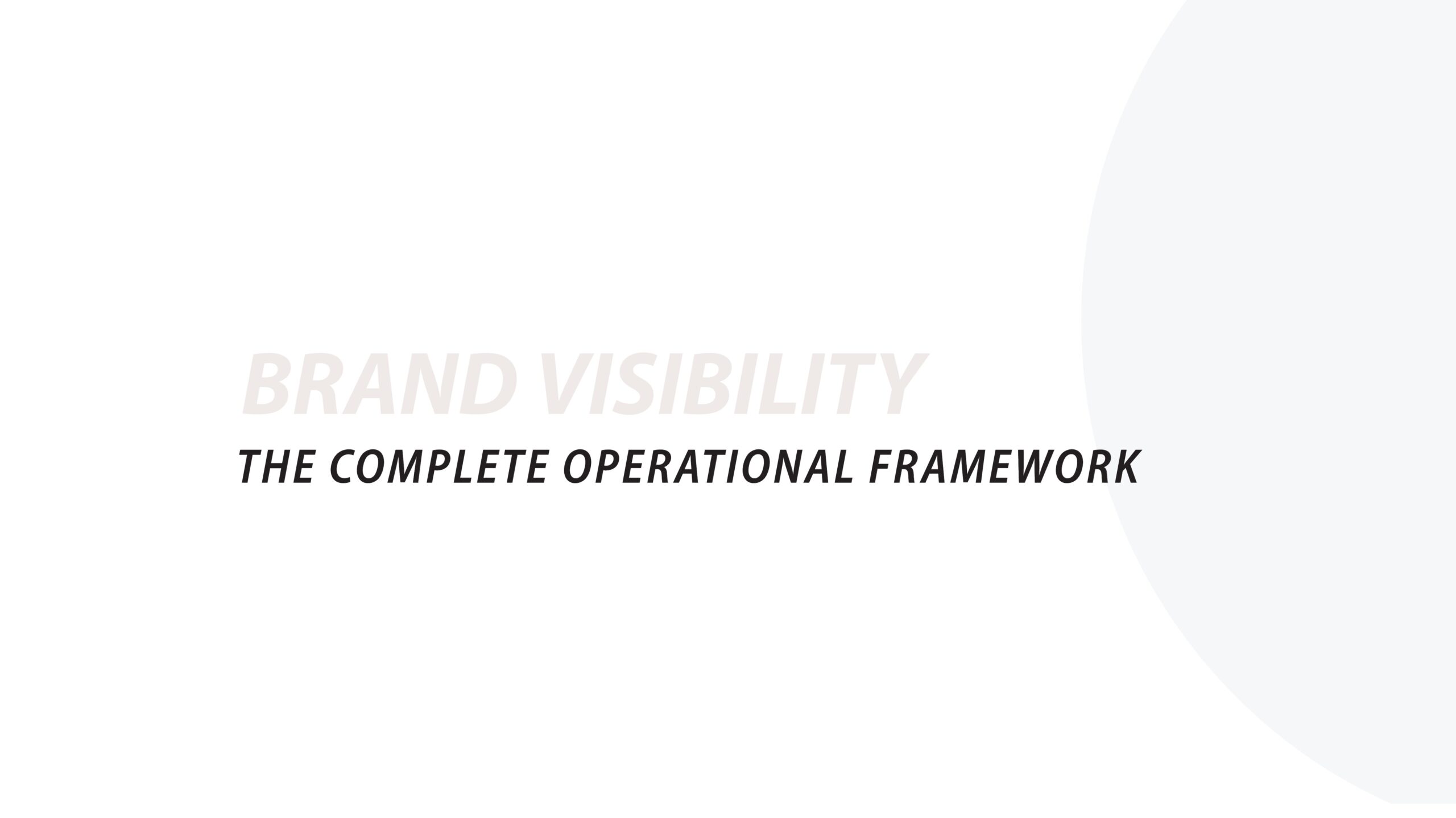 Building Sustainable Brand Visibility: The Complete Operational Framework for Fashion & Retail Brands